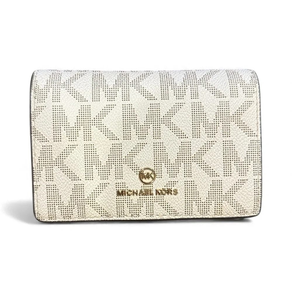 Michael Kors Cream Monogram Wallet